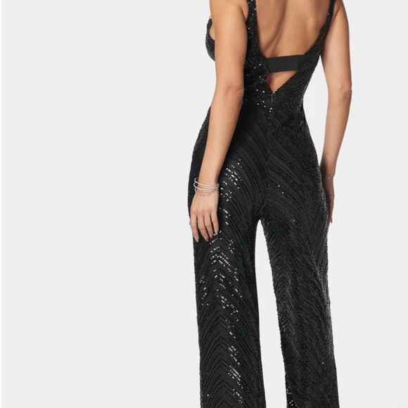 bebe Black Sequin Maxi Dress bebe Black Sequin Maxi Dress